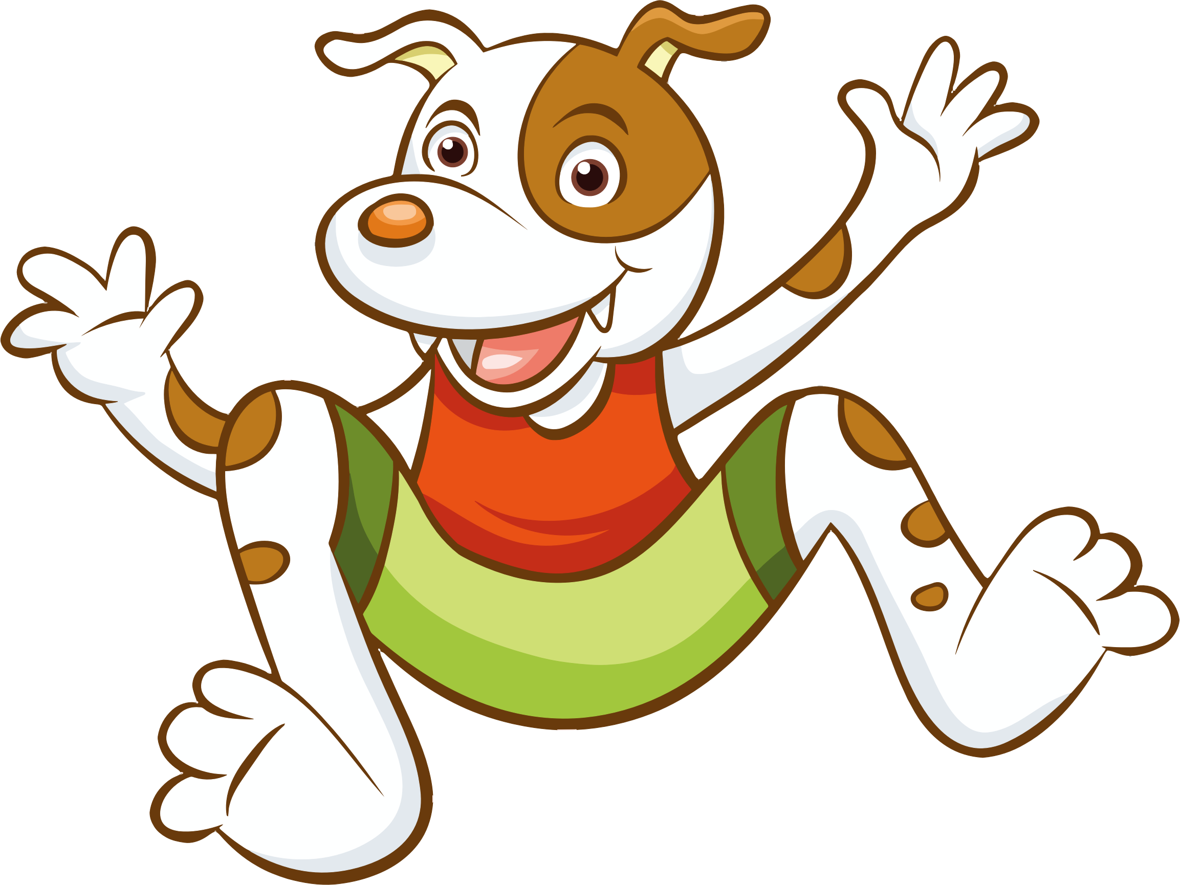 Happy Dog Clipart 20, - Puppy Baby Book Scrapbook And Journal: Puppy First (2306x1730)
