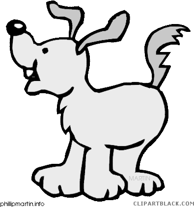 Sad Dog Animal Free Black White Clipart Images Clipartblack - Chinese Zodiac Dog Traits (417x450)