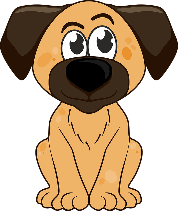 Happy Dog Clipart 26, Buy Clip Art - Dog (607x720)