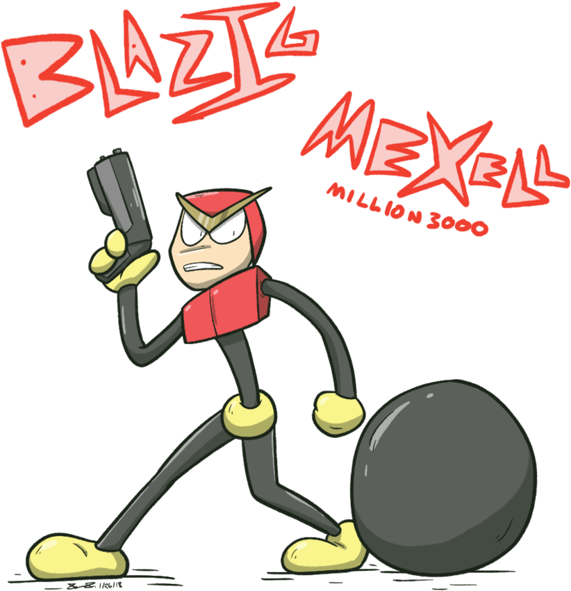 Blazig And Mexell By Mister-saturn - Cartoon (894x894)