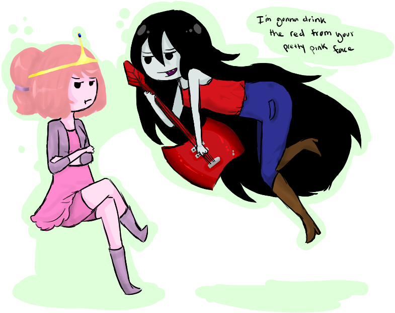 Marceline And Pb By Milk Tea Panda - Marceline And Princess Bubblegum Controversy (802x641)