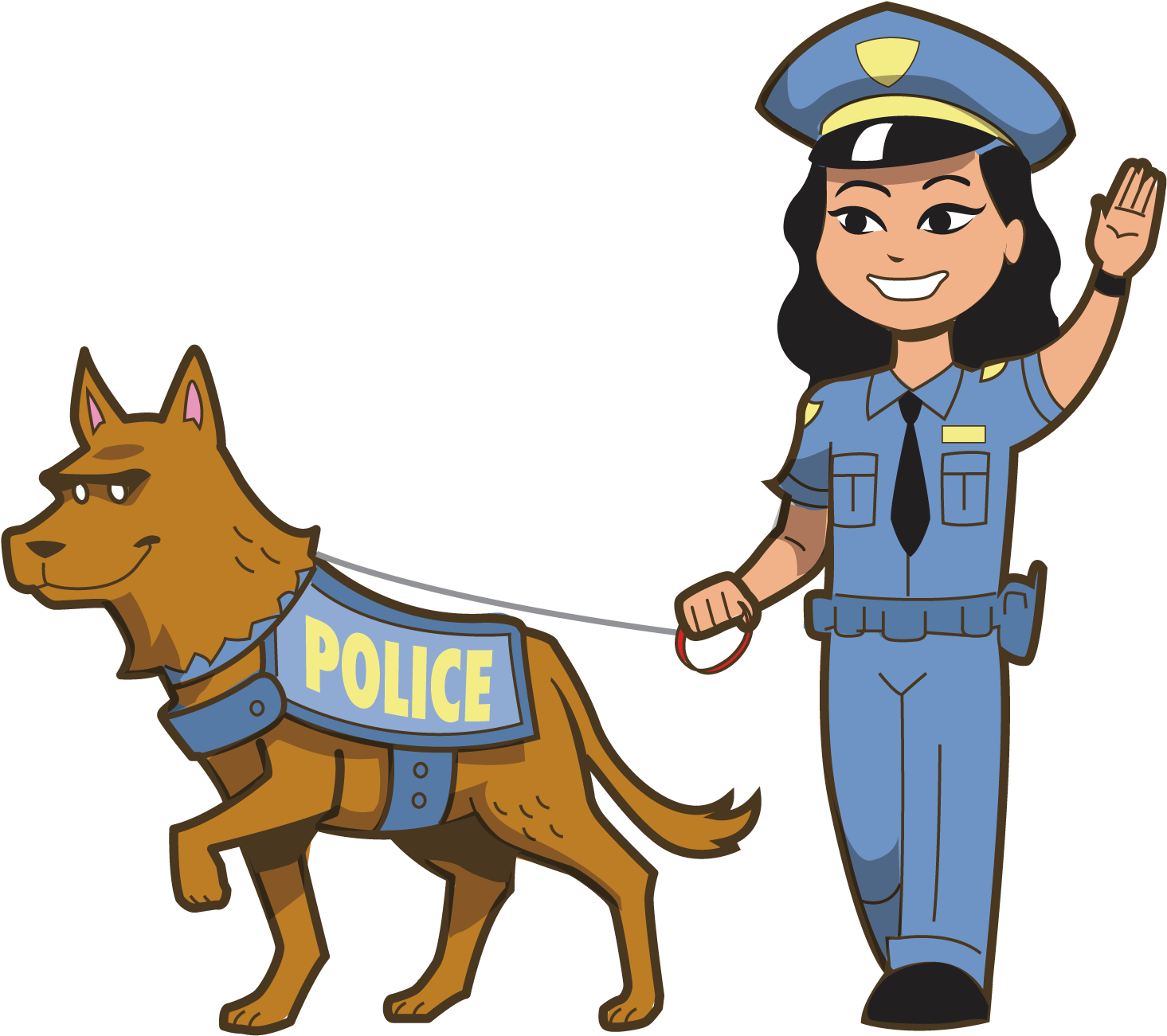 Police Officer Royalty-free Clip Art - Cartoon Police Woman Officer (1500x1500)