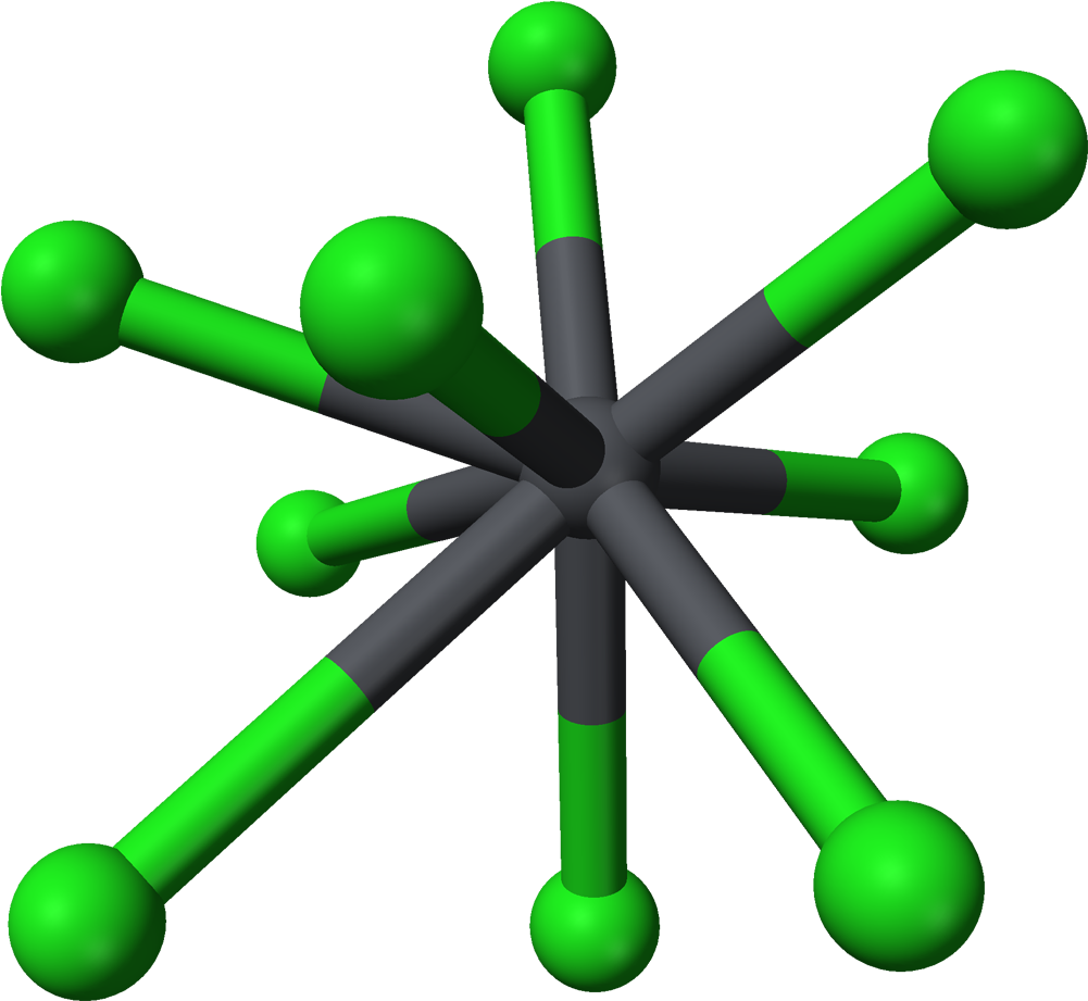 Cotunnite Pb Coordination Geometry 3d Balls - Cotunnite Pb Coordination Geometry 3d Balls (1100x1020)