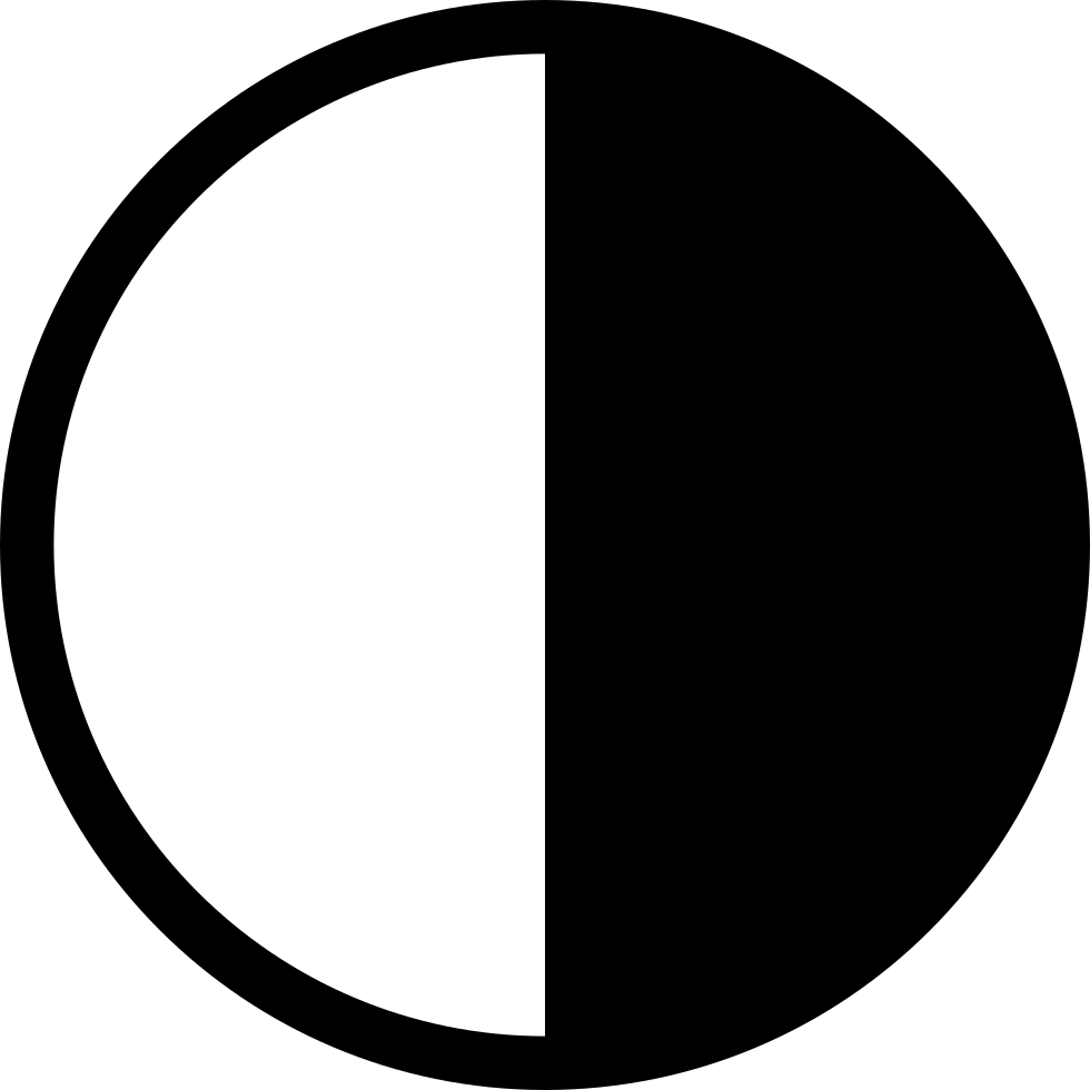 Moon Half Visible Face On Light And Half On Darkness - Last Quarter Moon Drawing (980x980)