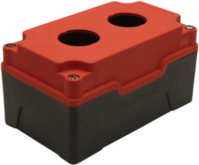Red Push Button Box 2 Position 30mm Hole Size Counter - Litecycle Push Button Box, 2 Position, 22mm, Red - (480x480)