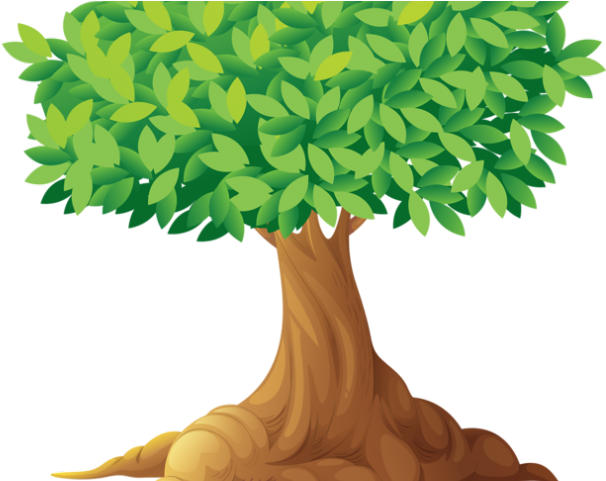 Tree Clipart School - Dog Under The Tree (640x480)