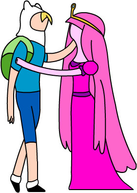 Finn And Pb - Adventure Time Teen Finn (350x420)