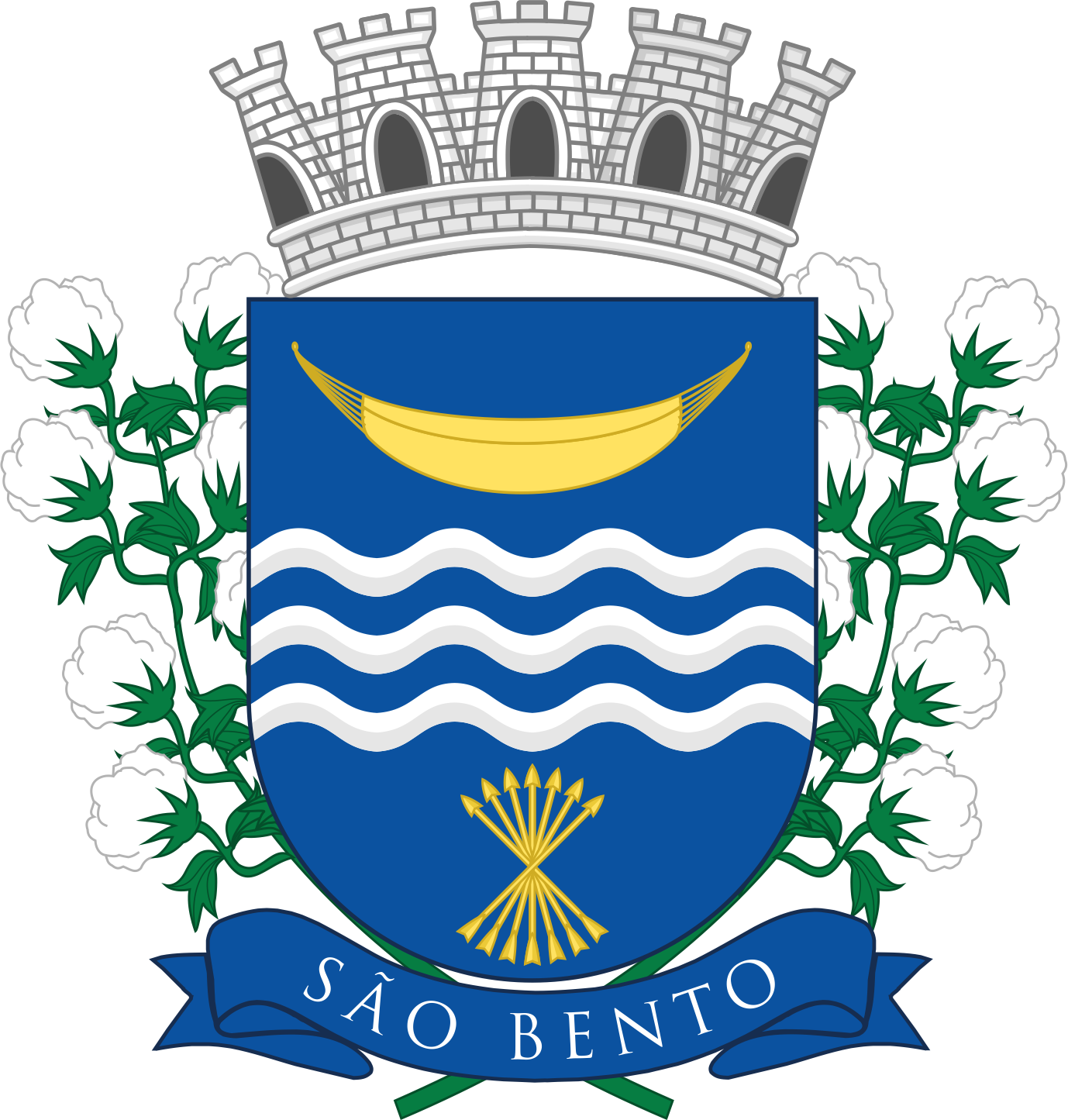 Brasão Oficial Do Município De São Bento - Prefeitura De São Paulo (1378x1445)