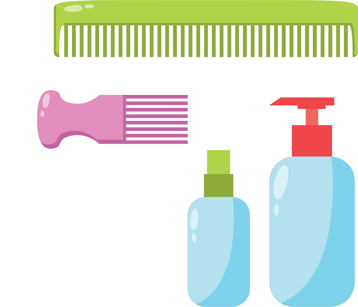 Comb Graphic Design Shampoo - Shampoo Animado Png (1451x1244)