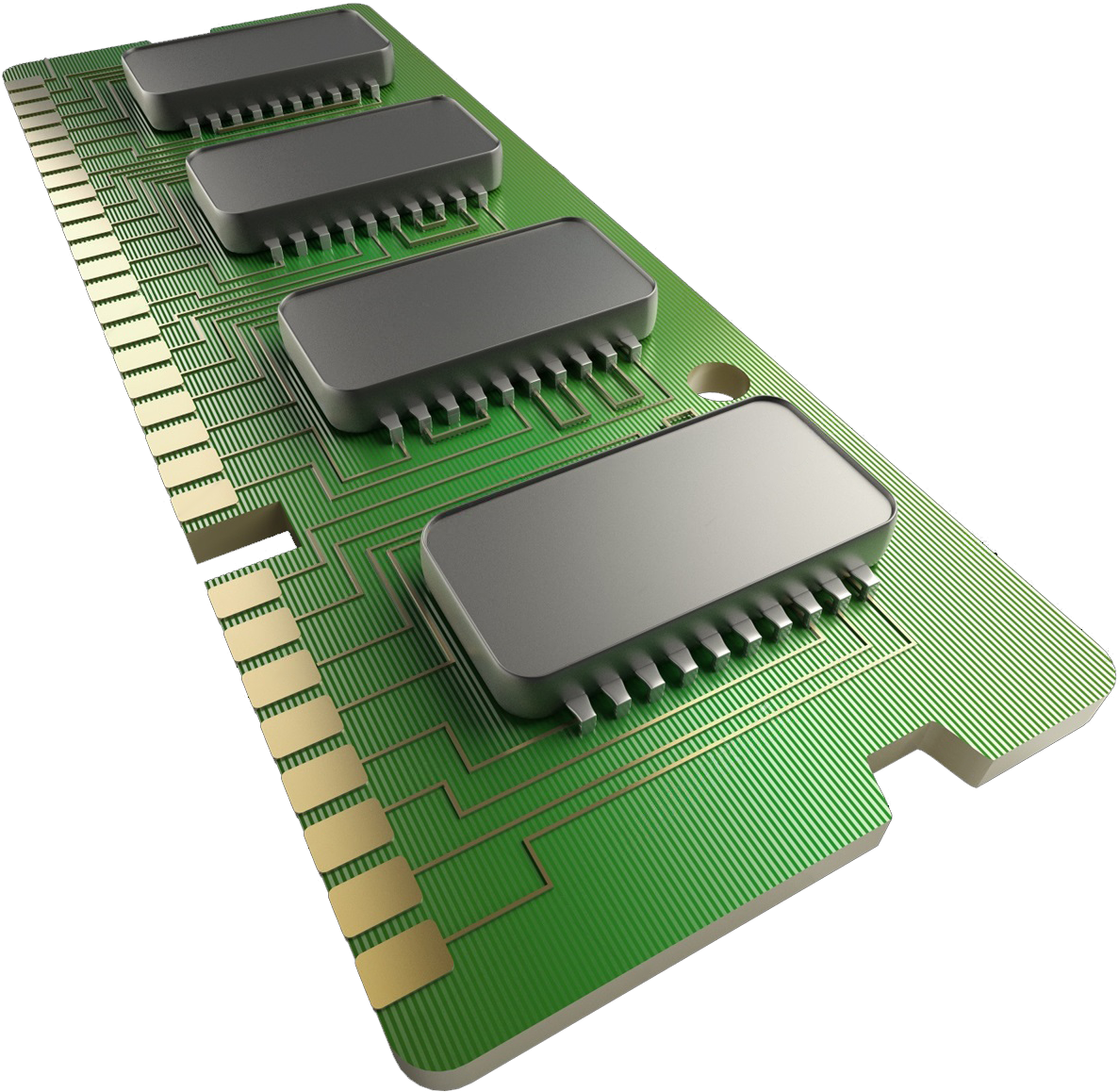 3d Ram Chip Png By Xxaries1970xx - Random-access Memory (1287x1300)