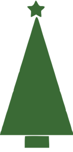 Christmas Tree Triangle Shape (256x530)