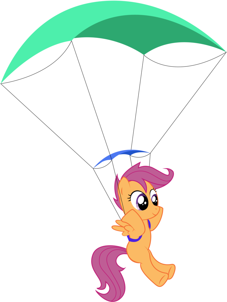 Scootaloo Parachuting By Replaymasteroftime - Scootaloo (775x1030)