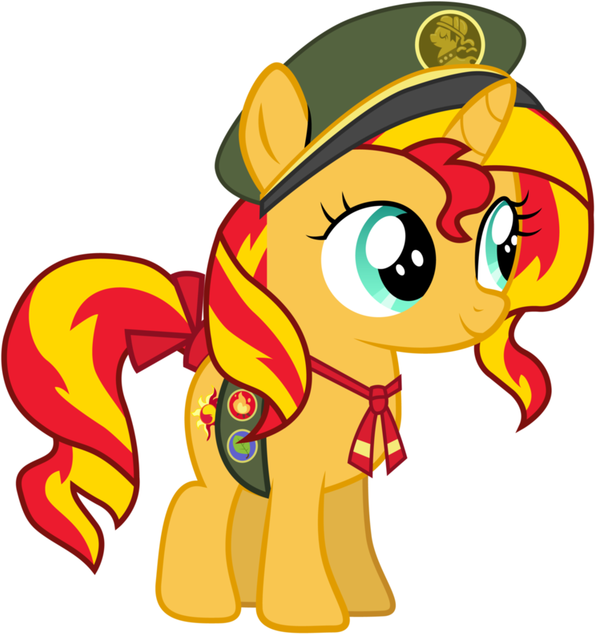 Filly Scout Sunset Shimmer By Ahsokafan100 - Filly Scout Sunset Shimmer By Ahsokafan100 (1024x1077)