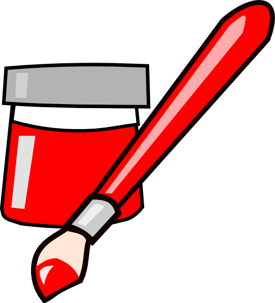 Paintbrush Aerosol Paint Clip Art - Paint Brush Clip Art (1164x1280)