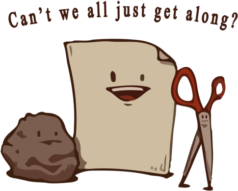 Rock Paper Scissors - Rock Paper Scissors Clip Art (500x500)