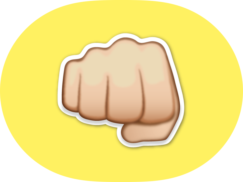 Rock Paper Scissors For Imessage - Fist Emoji Png (1024x768)