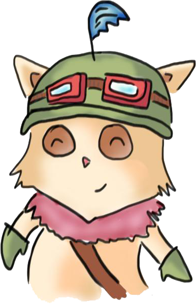 Teemo The Swift Scout By Landras - Teemo Kawaii Png (386x598)
