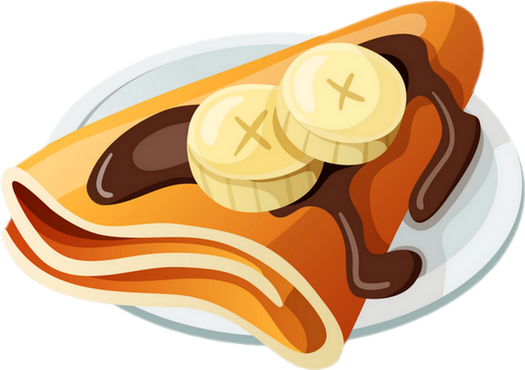 Crepe Cliparts - Crepes Clipart (525x370)