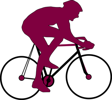 Bicycle Rider Cyclist Bike Sport Activity - Cyclist Icon (381x340)