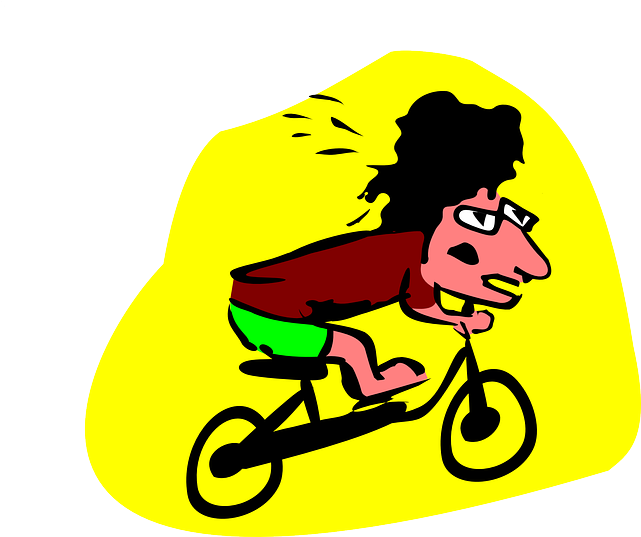 Traffic Biker, Cycling, Cyclist, Man, People, Traffic - Clip Art Biker Boy (640x561)