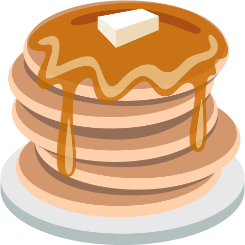 Pancakes Emoji Vector Icon - My Journal: Writing Emoji; Blank Lined Notebook (512x512)