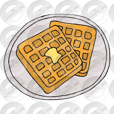 Waffle Breakfast Png Transparent Waffle Breakfast - Clipart Waffle Breakfast (380x380)