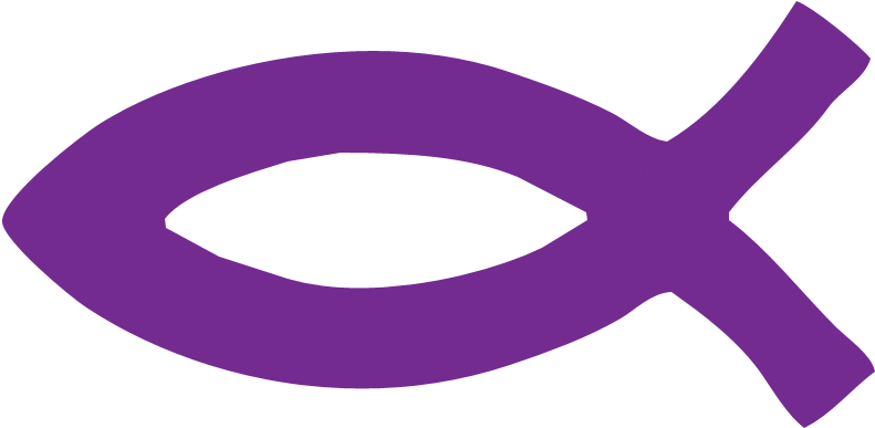 Jesus Fish Body Stickers Tanning Supplies Unlimited - Purple Christian Fish Symbol (902x498)