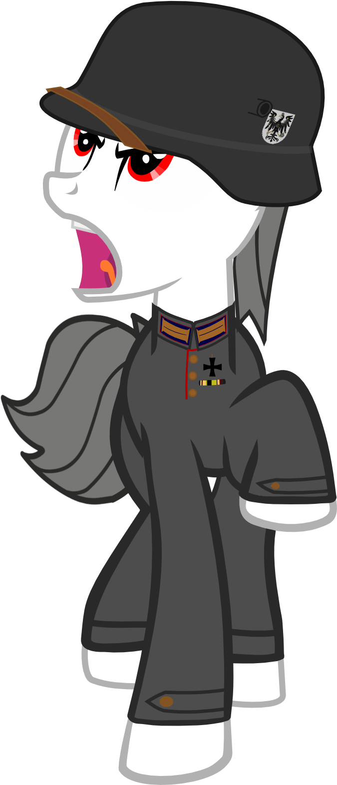 Walther's Prussian Military Parade Uniform By Bronyvagineer - Prussian Pony (760x1718)