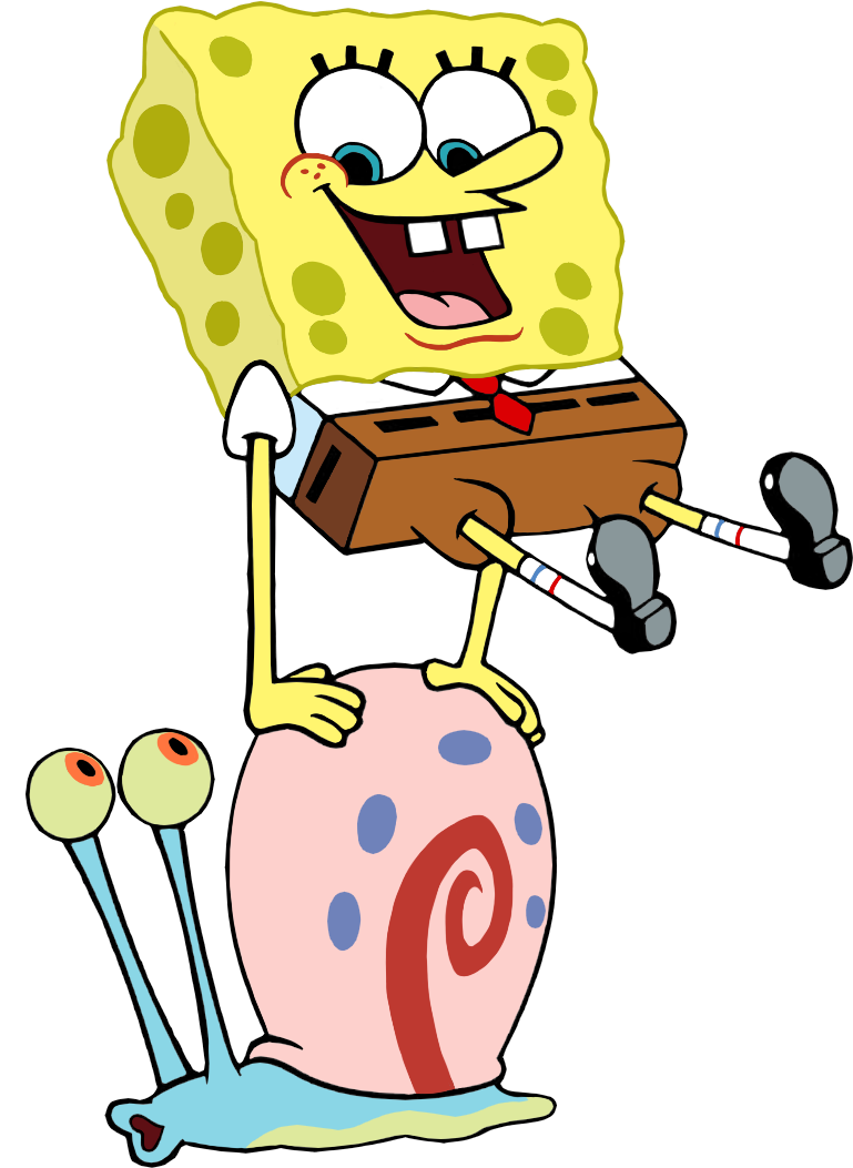 Spongebob Hopping Over Gary By Eyecupcakes - Sundjer Bob Kockalone Slike (806x1071)