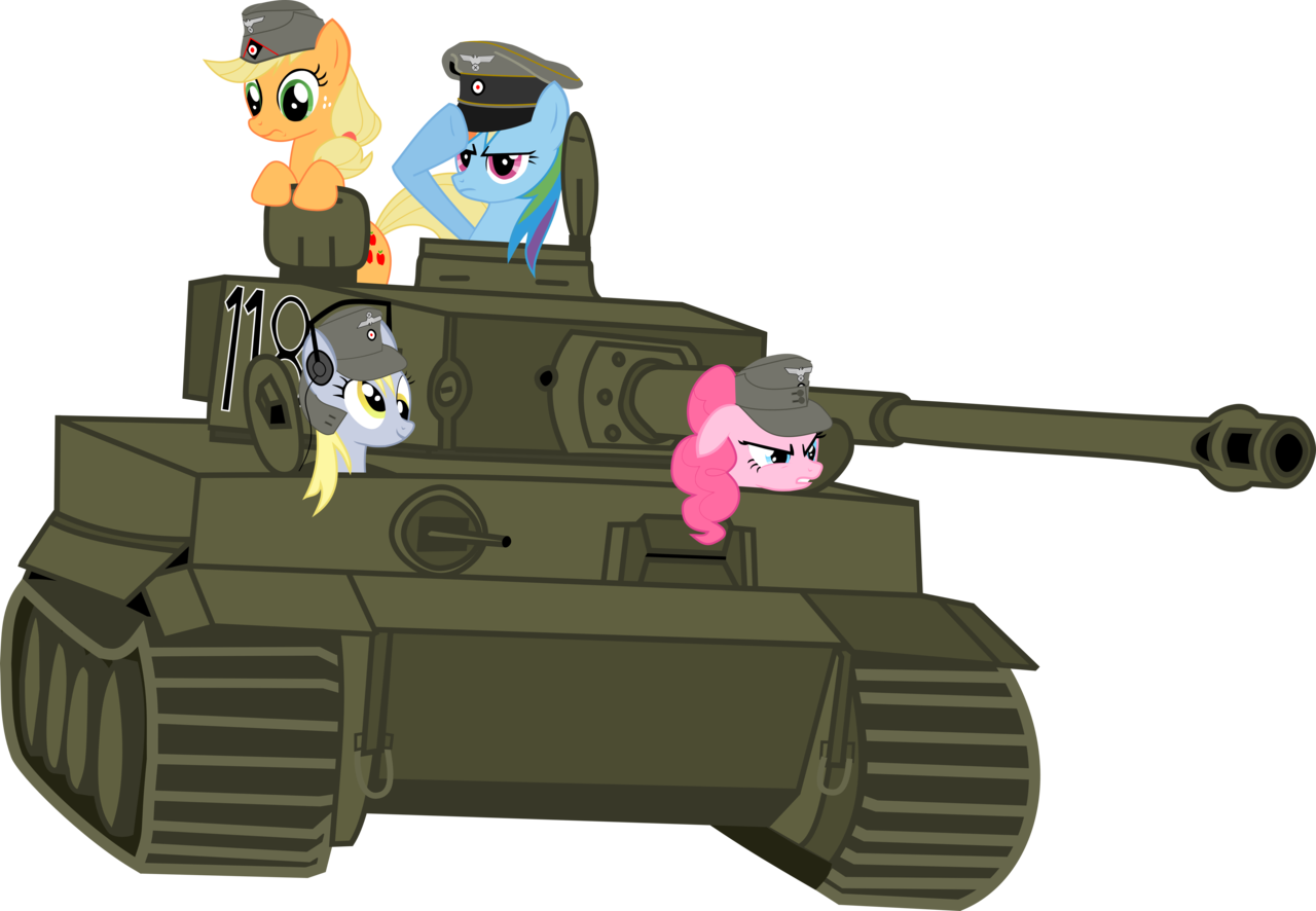 Ponies In Uniform - My Little Pony Tank (1280x886)