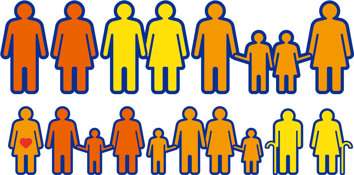 Family Silhouette Icon - Family Silhouette Icon (1354x737)