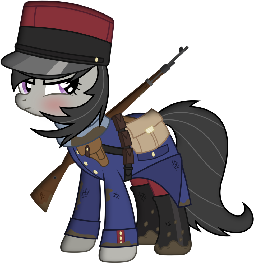 Brony-works, Boots, Clothes, French, Gun, Military, - Cartoon (979x1024)