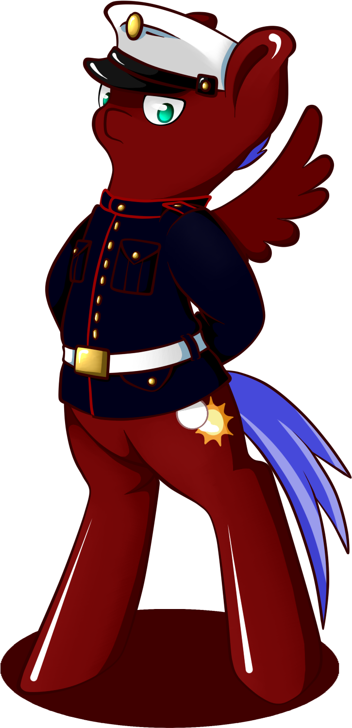 Lucky-jacky, Commission, Military Uniform, Oc, Oc Only, - Cartoon (814x1575)
