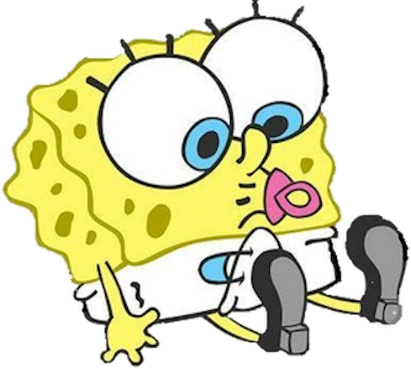 Share This Image - Spongebob As A Baby (582x522)