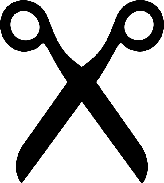 Scissors Silhouette (534x595)