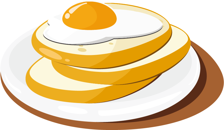 Breakfast Waffle Toast Cupcake - Breakfast Vector Png (1275x881)