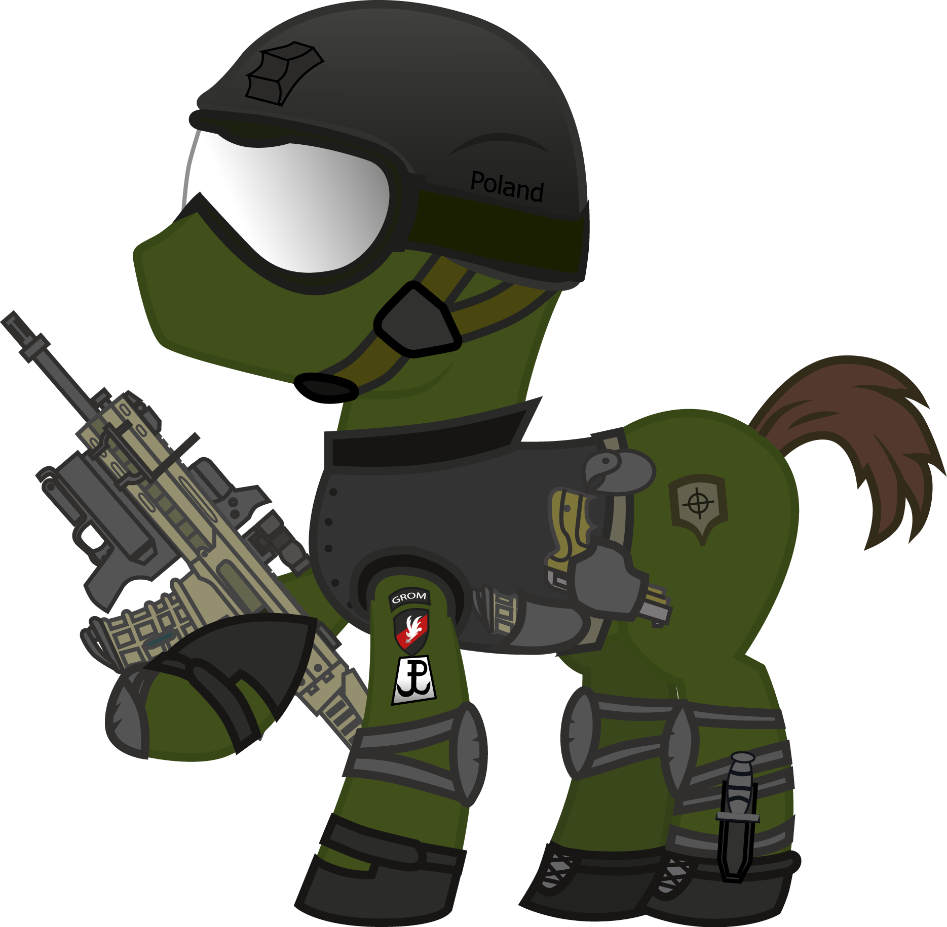 Grom's Pony By Karpiupl - Grom Mlp (1869x1831)