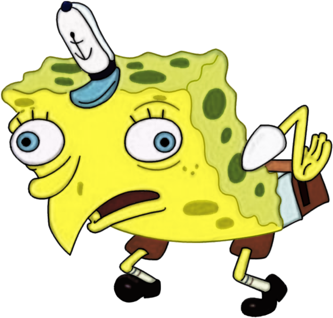 Better Resolution Mocking Spongebob By Ncognito-deviantart - Mocking Spongebob Transparent (658x633)