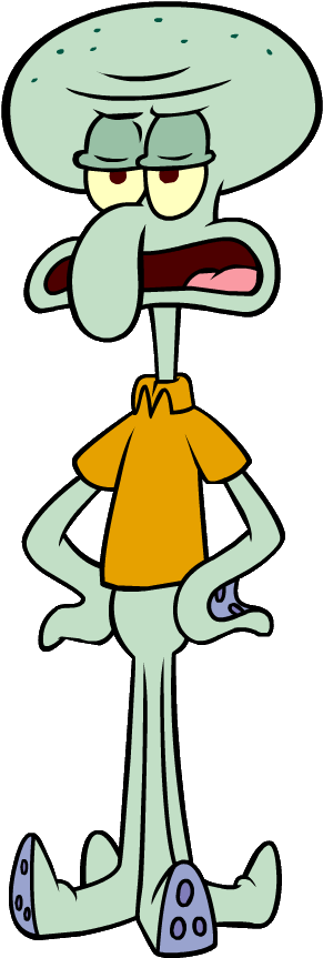 Squidward Grumpey - Octo Uit Spongebob (310x890)