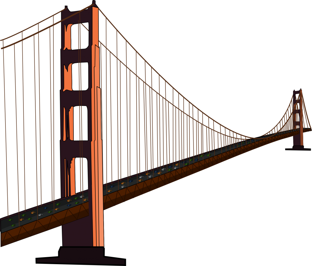 Brooklyn Bridge Png Transparent Image - Golden Gate Bridge (1024x871)
