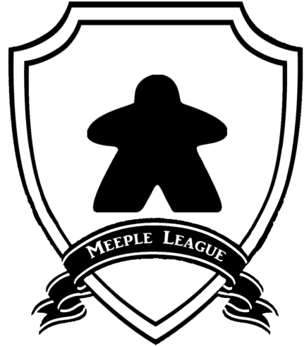 Cropped Cropped Meeple League Logo Black And White - Pin-back Button (512x512)