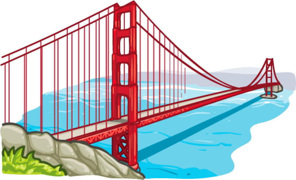 Bridge Png - Golden Gate Bridge Png (1024x1024)