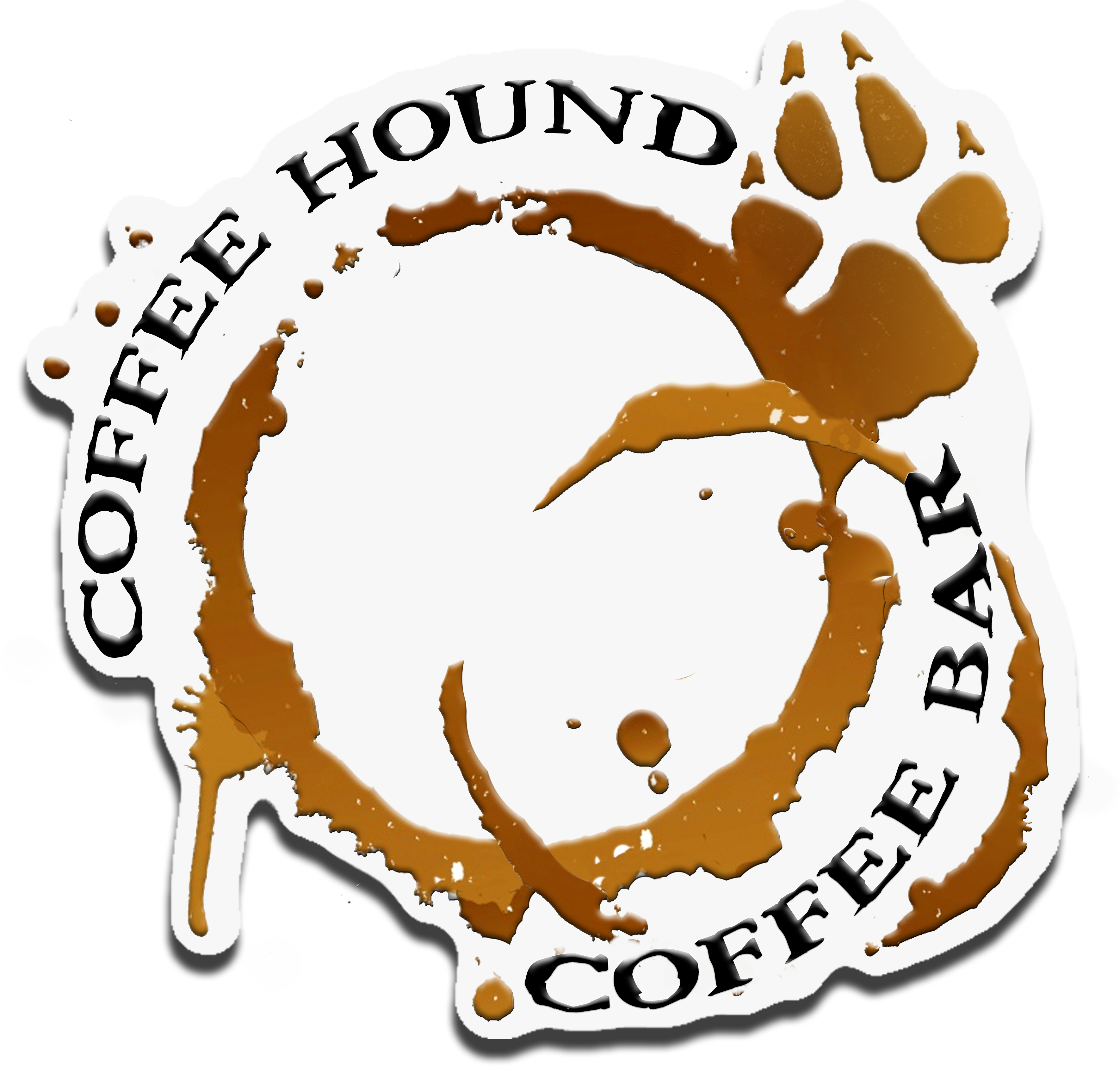 Coffeehound Logo - Walk With A Friend Queen Duvet (3600x3600)