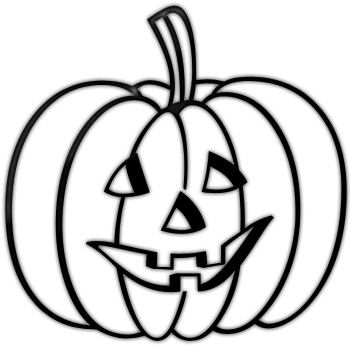 Latern Clipart Black And White - Jack O Lantern Clipart Black And White (640x480)