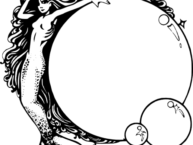 Retro Clipart Mermaid - Mermaid Art For Free (640x480)