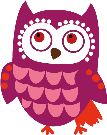 Owl Cartoon Clip Art - Transparent Owl Logo Clipart Pink (568x568)