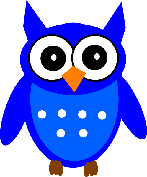Owl Clip Art At Clker - Cartoon Clip Art Owls (498x599)