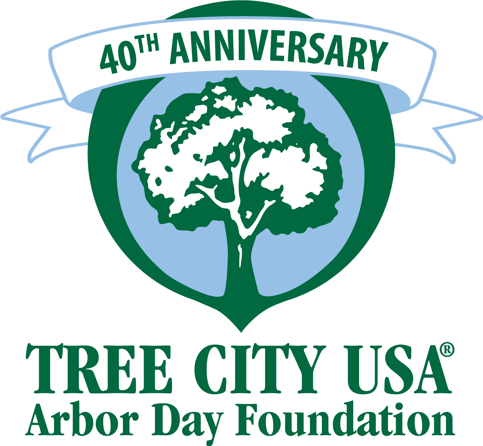 40th Tree City Usa Logo 2-color - Tree City Usa Logo (1800x1500)