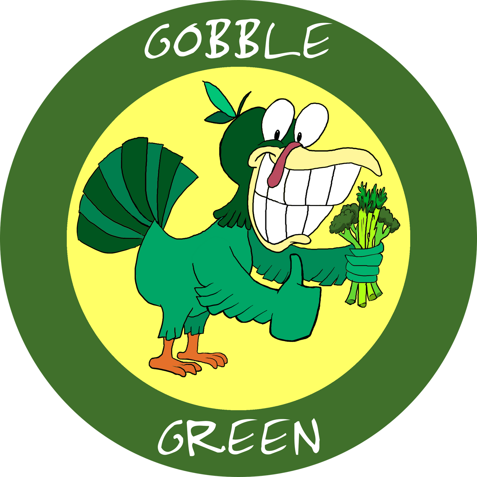 Vegan/vegetarian Food Delivery - Gobble Green (2350x2350)
