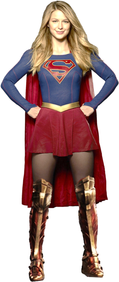 Supergirl Wearing Wonder Woman's Boots By Gasa979 - Supergirl Tv Show Supergirl And Superman (418x969)